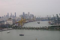 Singapore 04 02 Sentosa Island view of Port